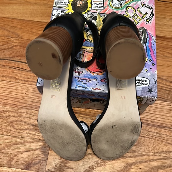 EUC Jeffrey Campbell for Anthro Issa Bit Heels Black SZ 8.5 - Picture 9 of 15